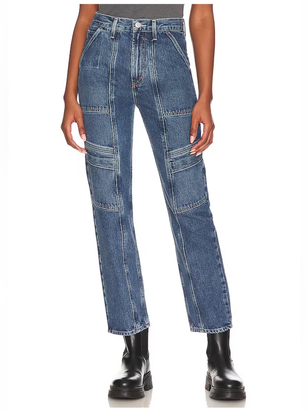AGOLDE Cooper Cargo Jeans in Regulation Sz 26